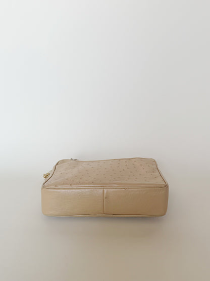 Chanel Vintage Ostrich Camera Bag