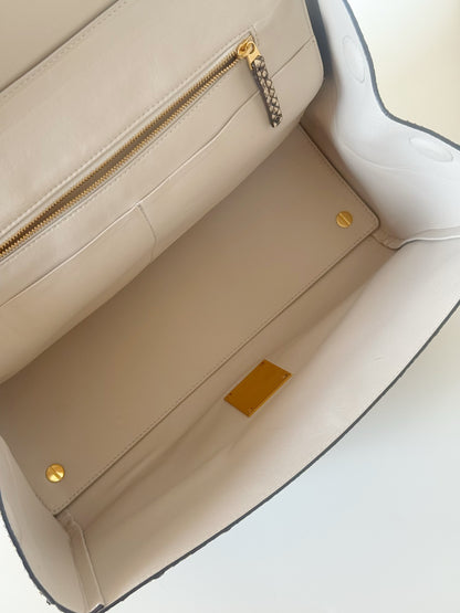 Bottega Veneta Snakeskin BV Angle Shoulder Bag