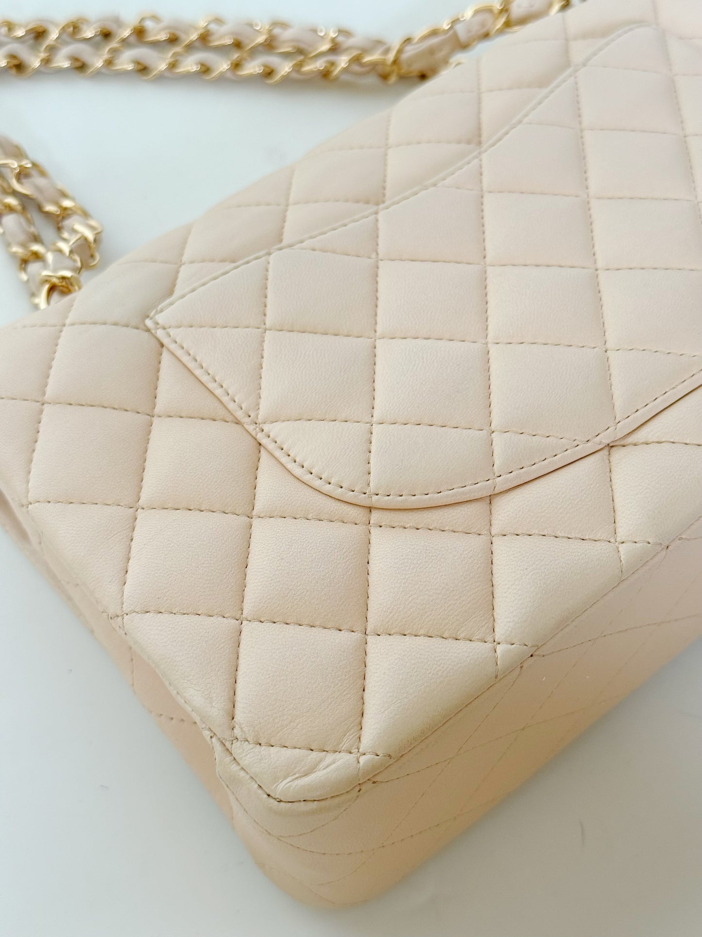 Chanel Lambskin Quilted Double Flap