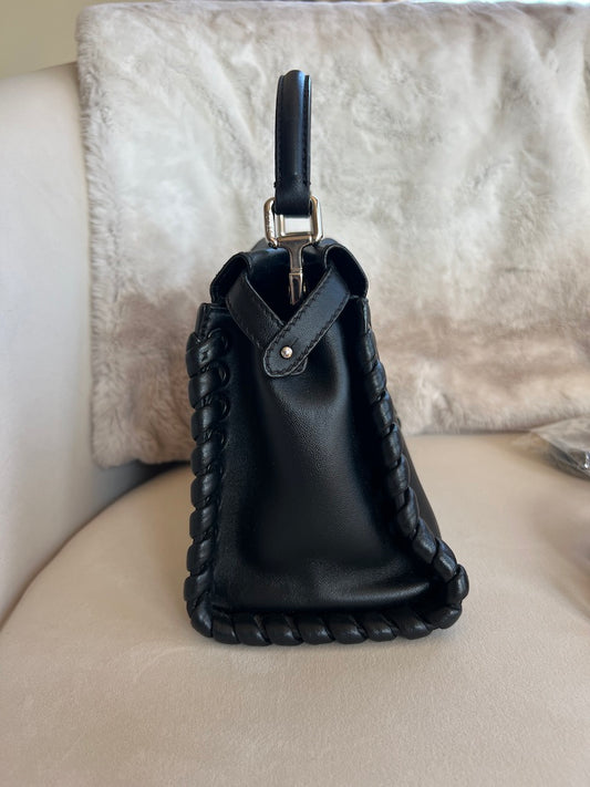 Fendi Nappa Lace Up Peekaboo Iconic Satchel