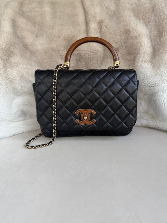 Chanel Knock on Wood Top Handle Bag